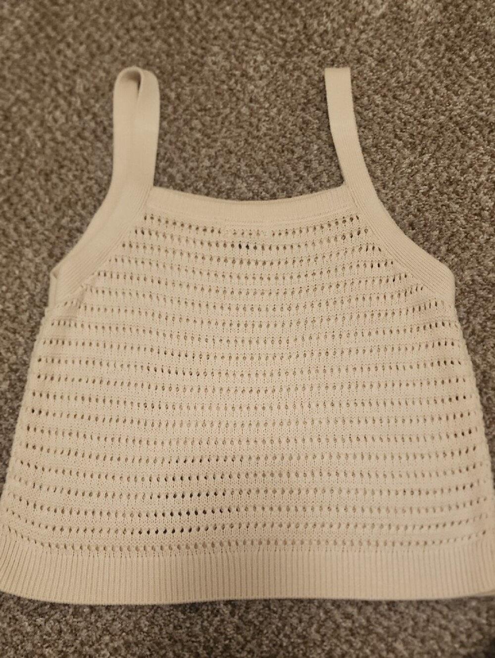 Universal Threads Cream Knit Tank Top - Women - Picture 3 of 7